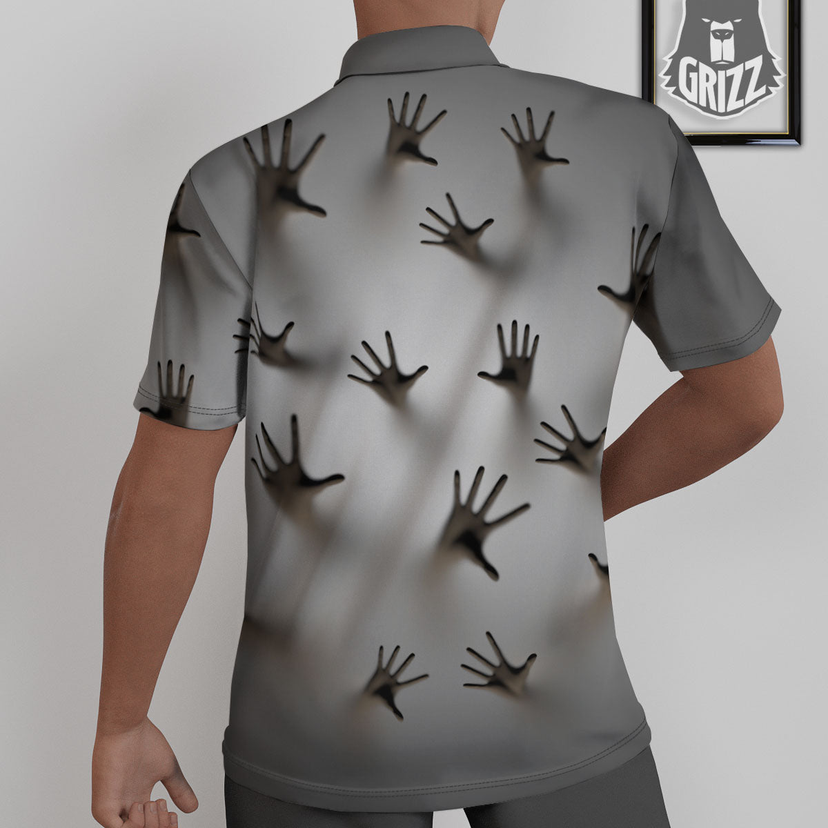 3D Scary Ghost Print Untucked Shirts-grizzshop