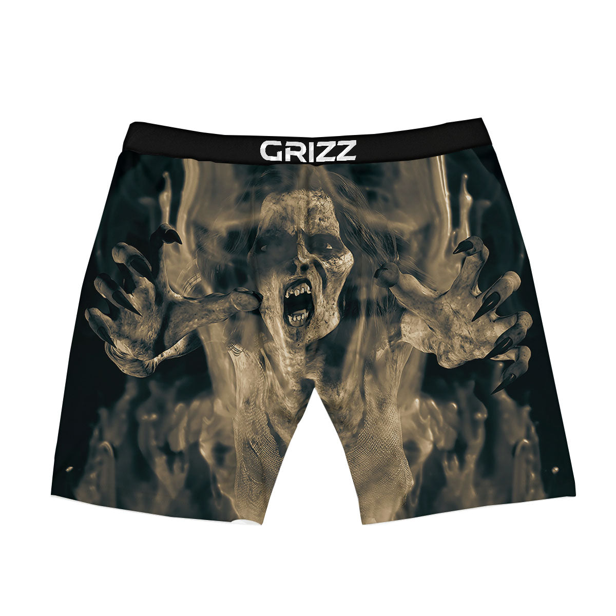 3D Screaming Ghost Horror Print Boxer Briefs-grizzshop