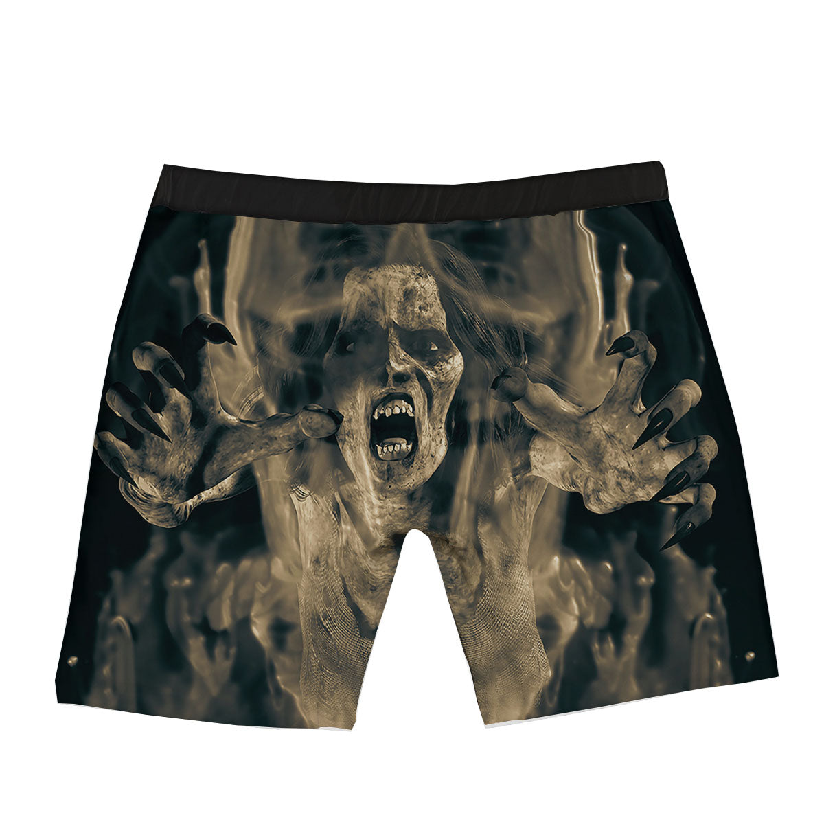 3D Screaming Ghost Horror Print Boxer Briefs-grizzshop