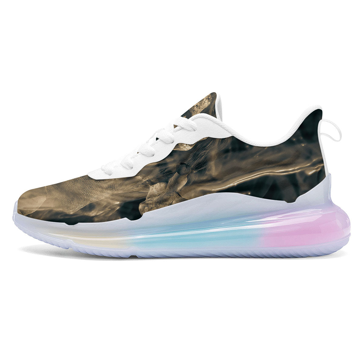 3D Screaming Ghost Horror Print Running Sneakers-grizzshop
