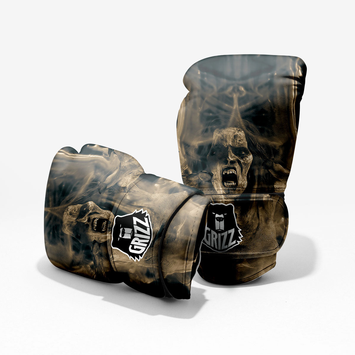3D Screaming Ghost Horror Print Pro Boxing Glove