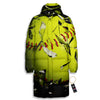 3D Baseballs Print Long Down Jacket-grizzshop