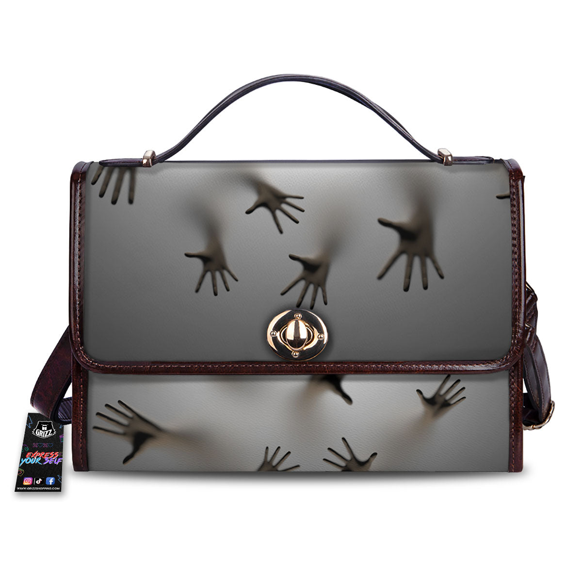 3D Scary Ghost Print Women's Satchel Bag