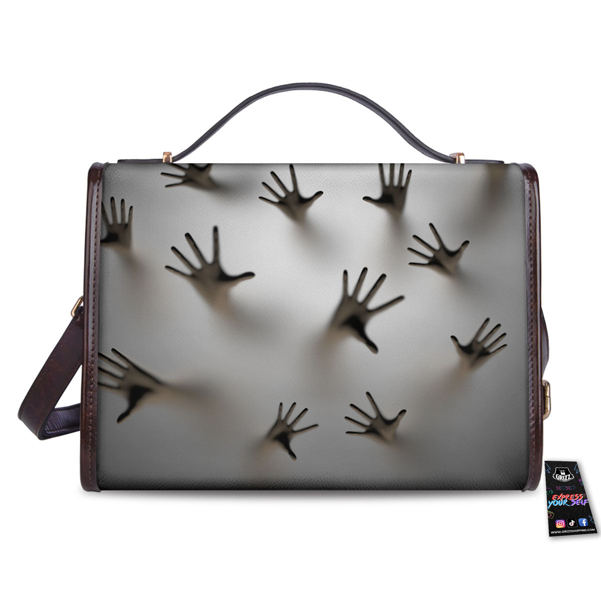 3D Scary Ghost Print Women's Satchel Bag