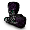 Tattoo Dark Purple Roses Print Boxing Glove-grizzshop