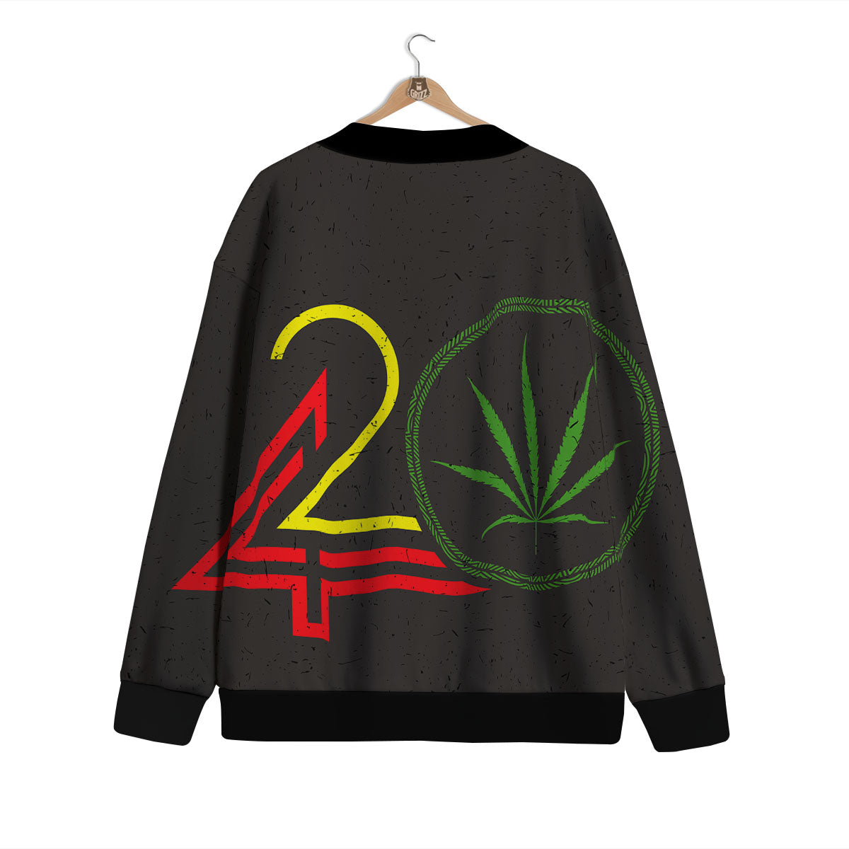 420 Rasta Print Cardigan-grizzshop