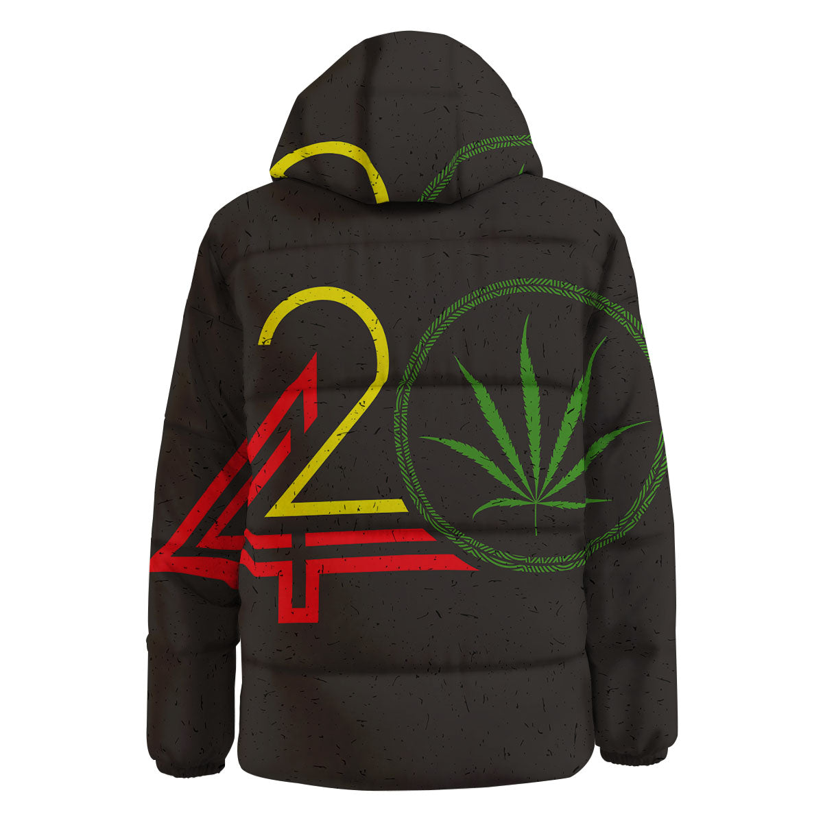 420 Rasta Print Down Jacket-grizzshop