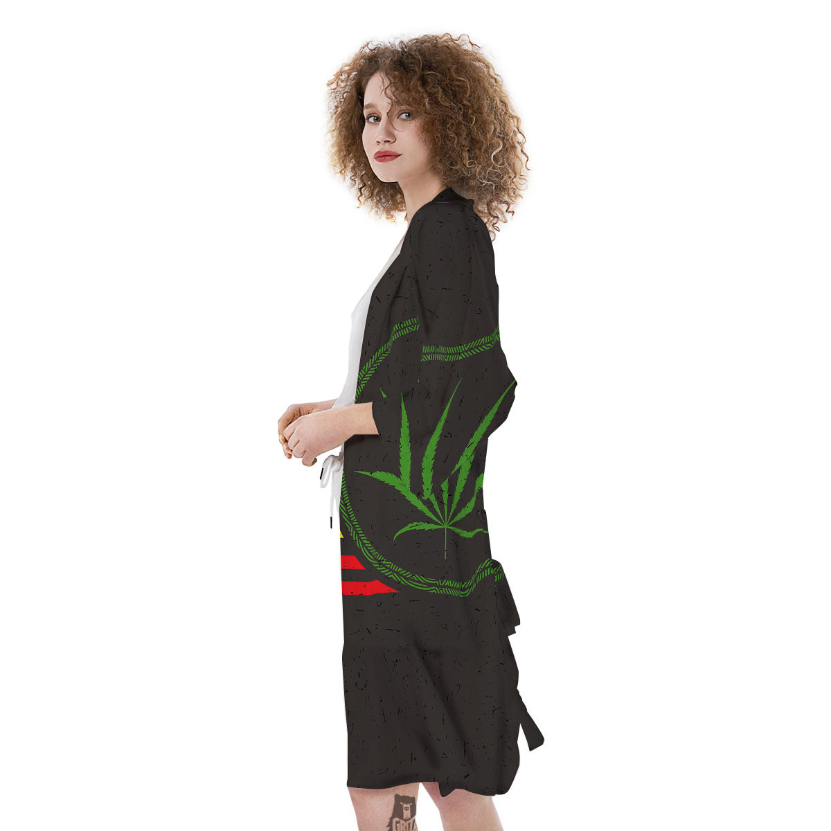 420 Rasta Print Kimono-grizzshop