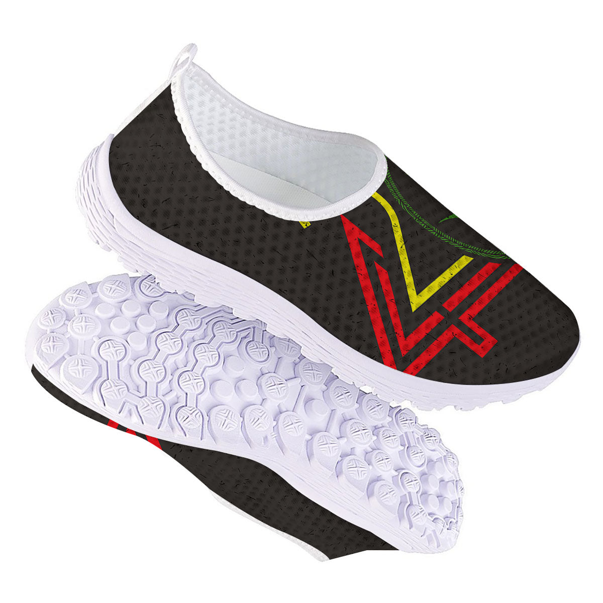 420 Rasta Print Nurse Shoes-grizzshop