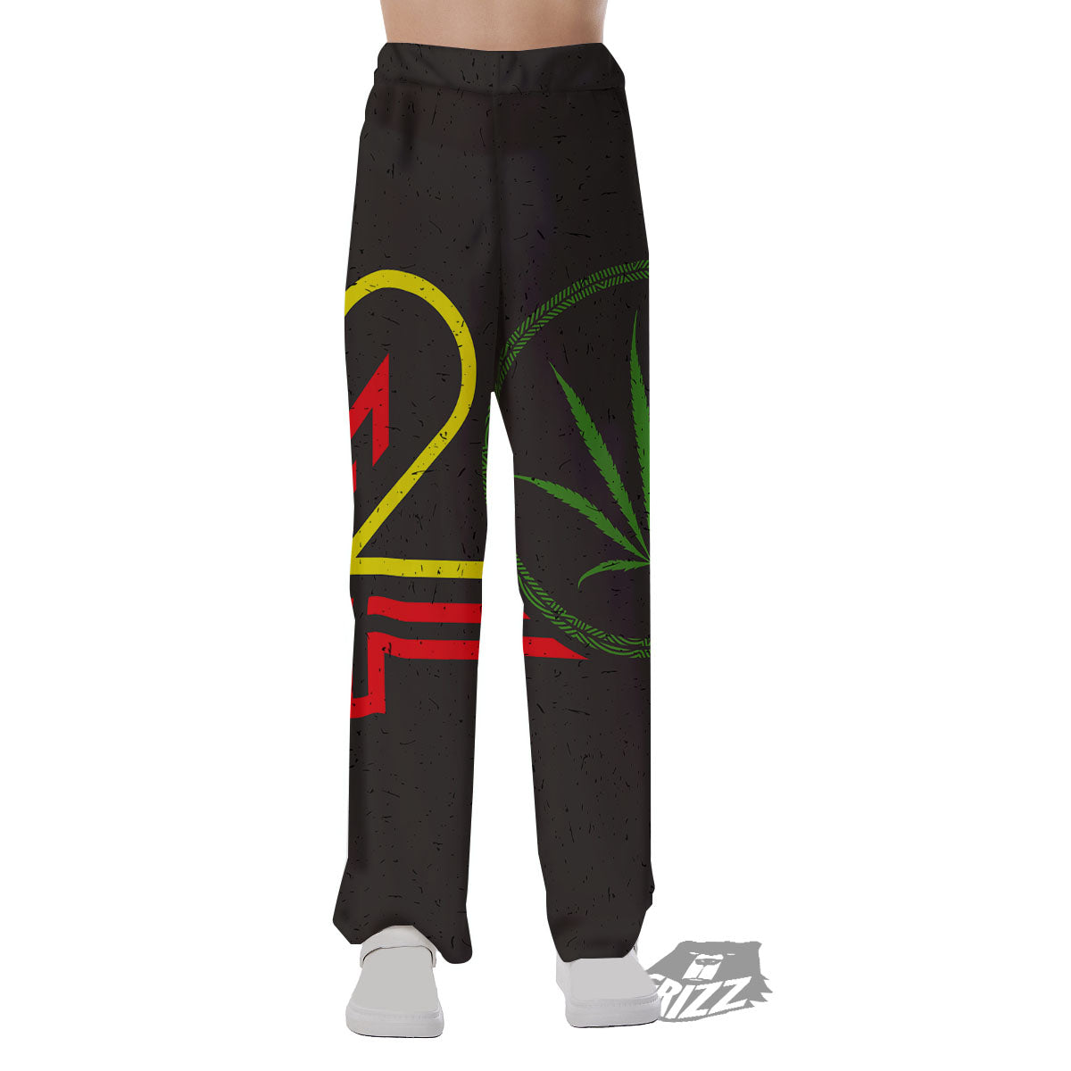 420 Rasta Print Pajama Pants-grizzshop