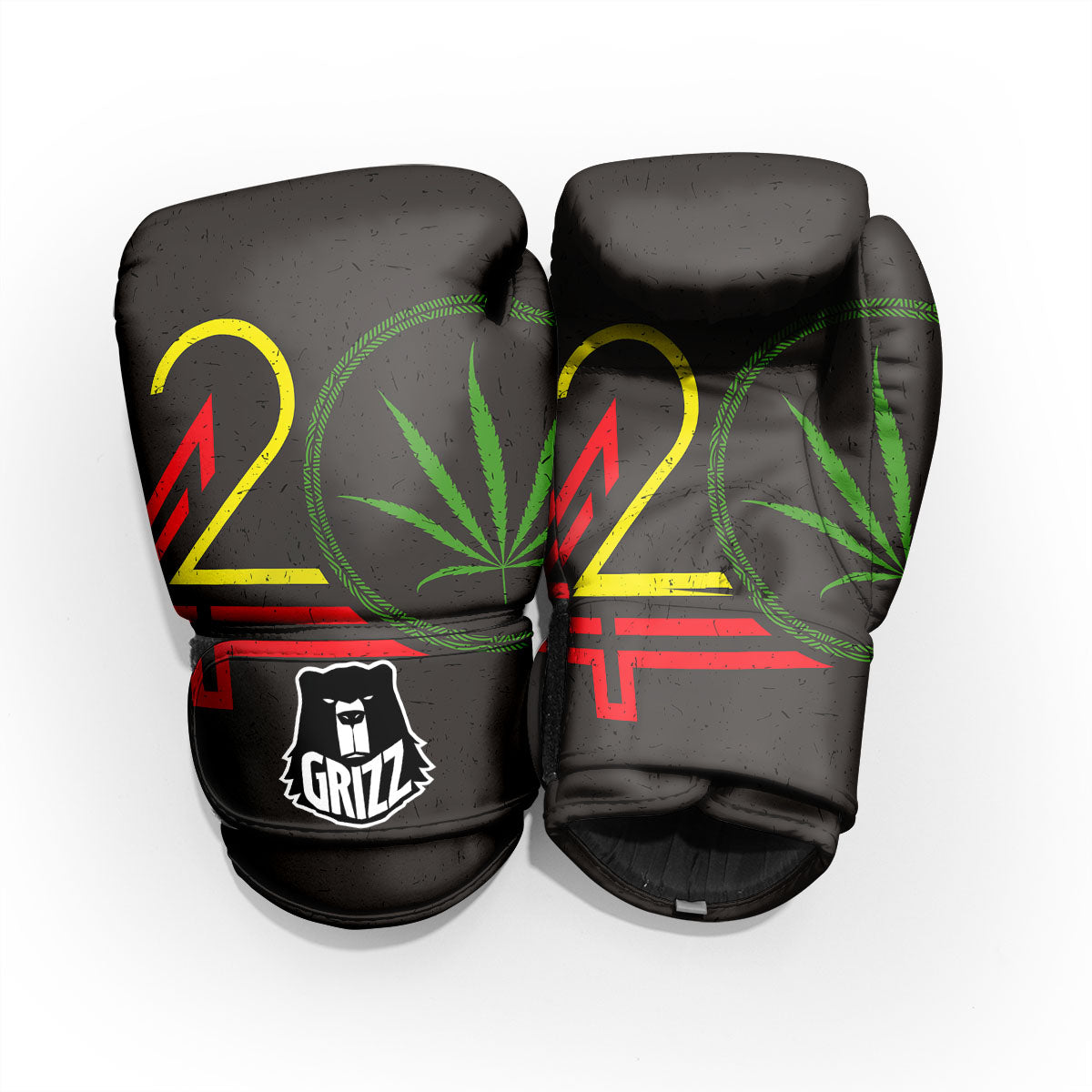 420 Rasta Print Pro Boxing Glove