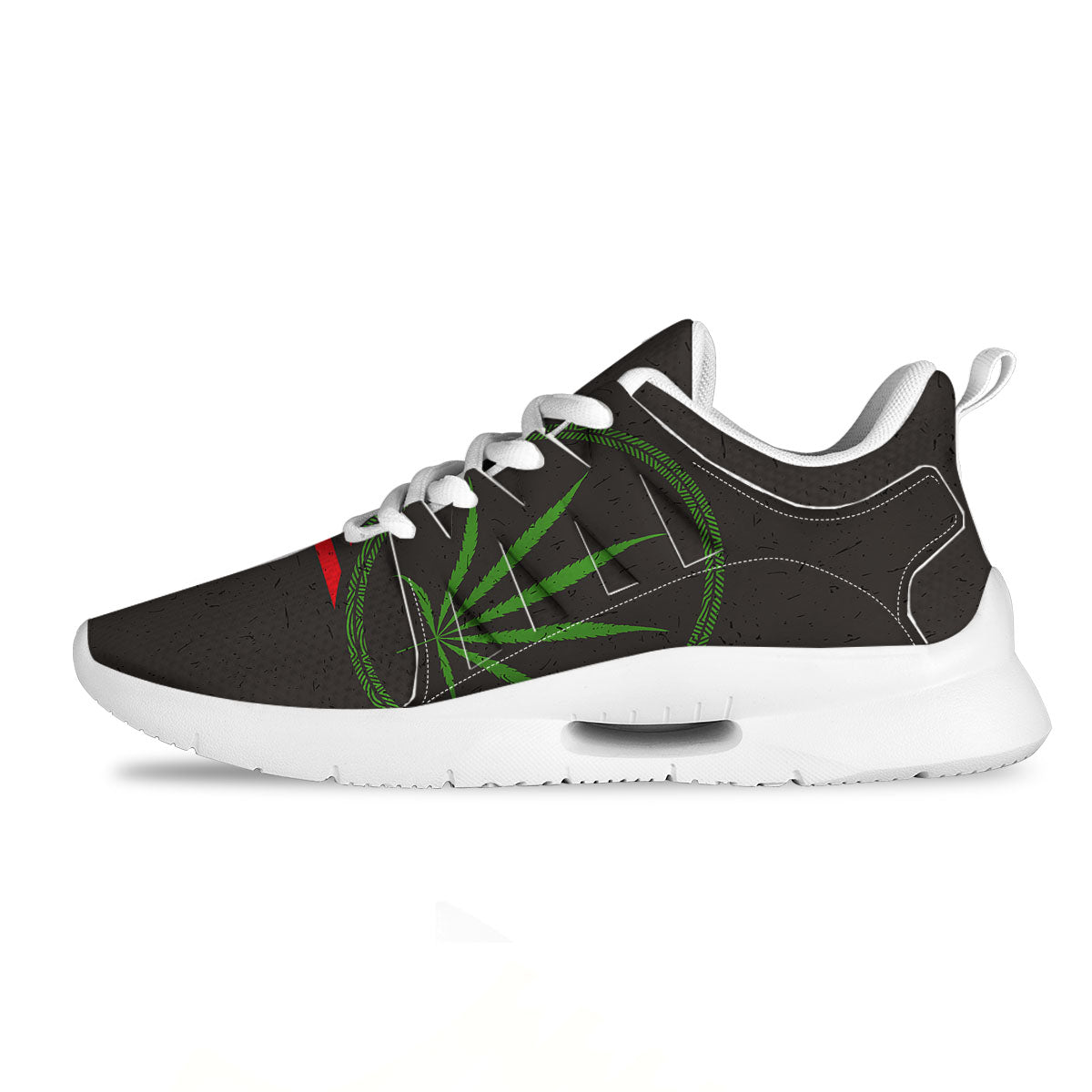 420 Rasta Print Tennis Shoes-grizzshop