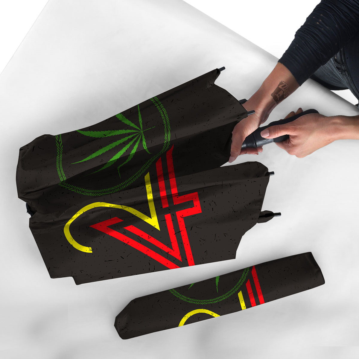 420 Rasta Print Umbrella-grizzshop