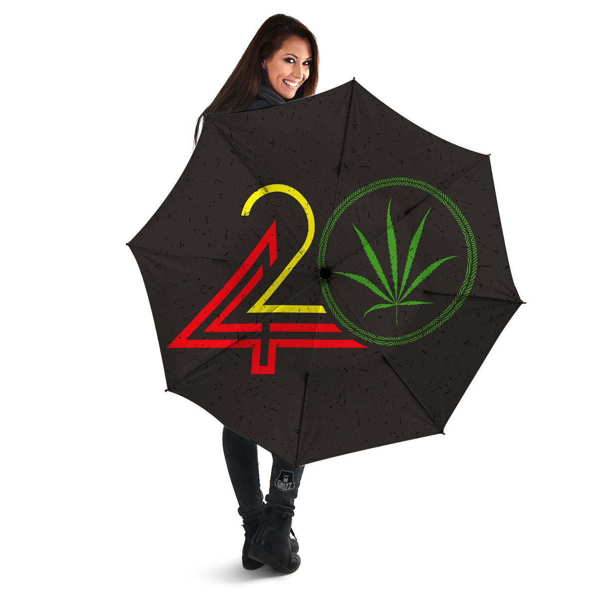 420 Rasta Print Umbrella-grizzshop