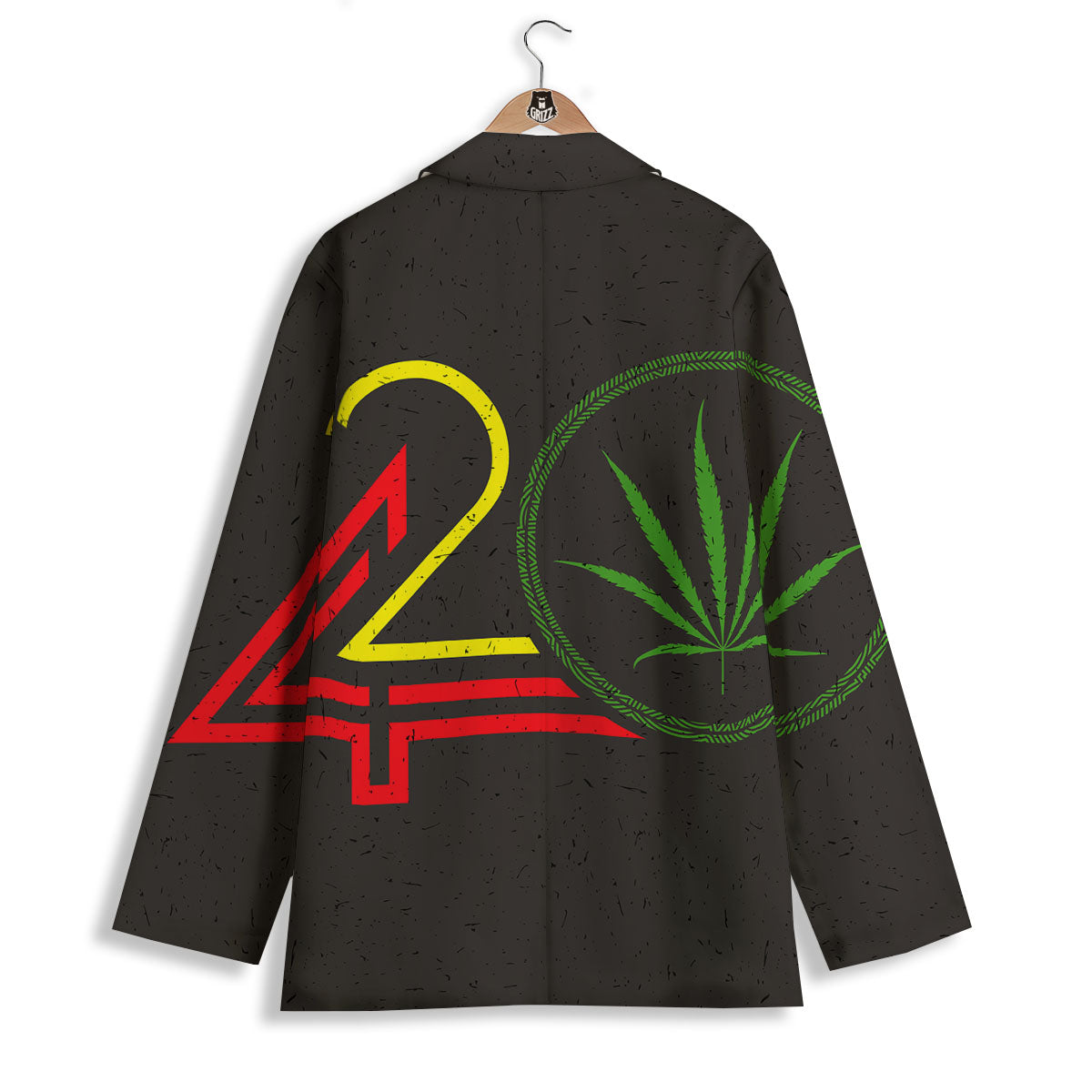 420 Rasta Print Women's Blazer-grizzshop