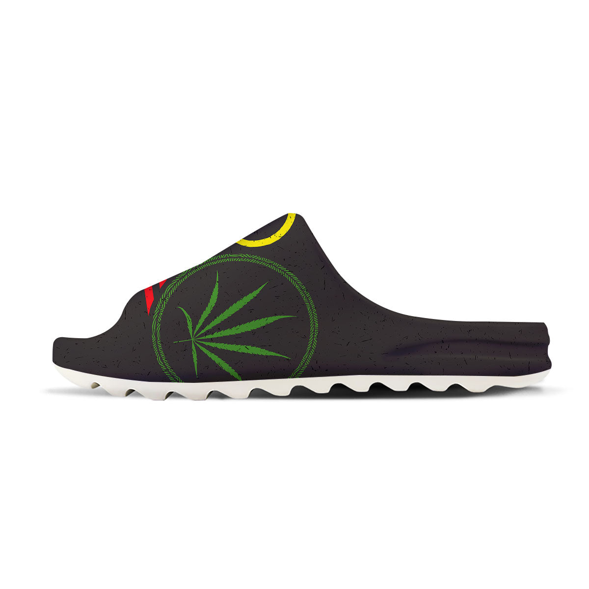 420 Rasta Print Sandals-grizzshop