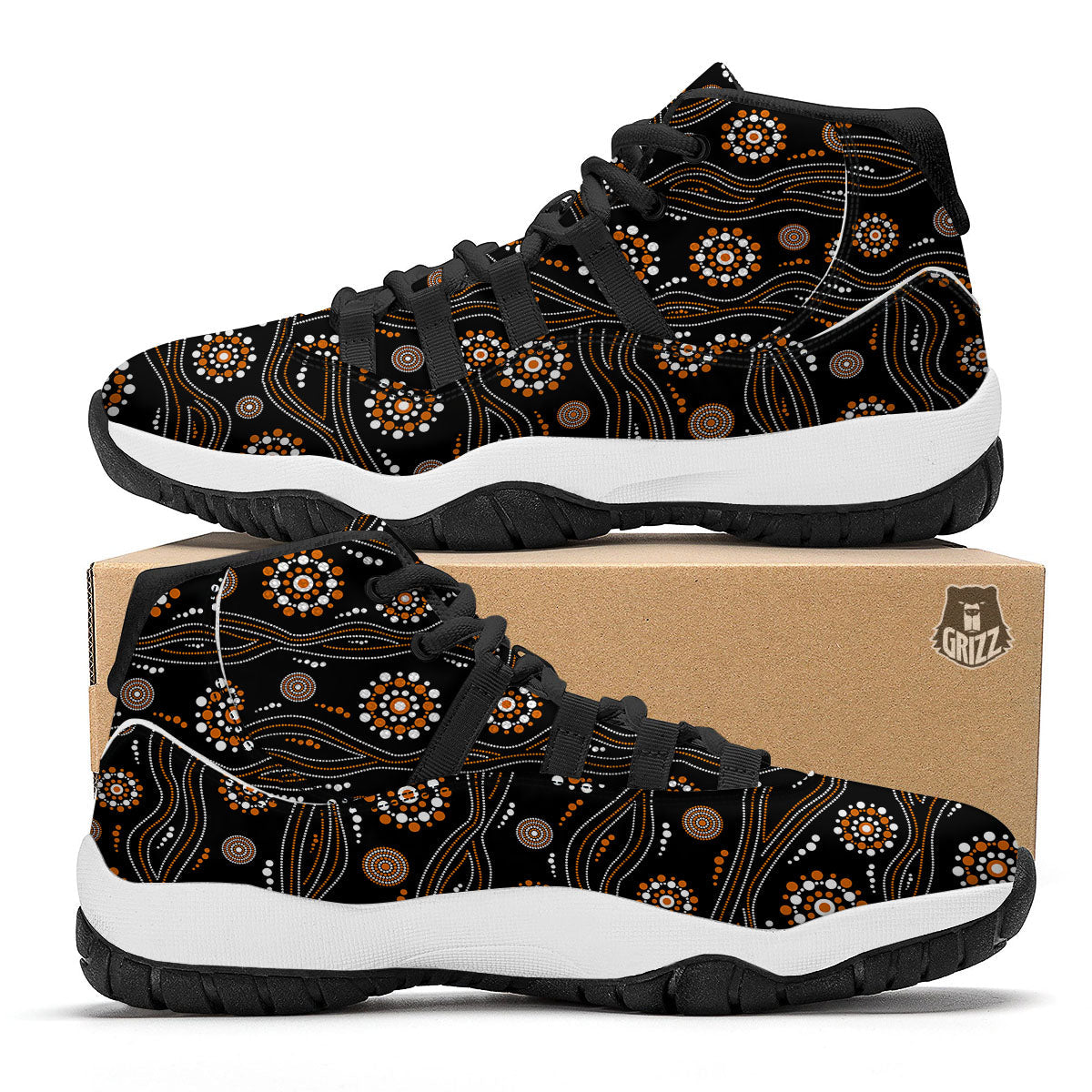 8 Bit Pixel Green Chameleons Print Pattern Black Bball Shoes-grizzshop