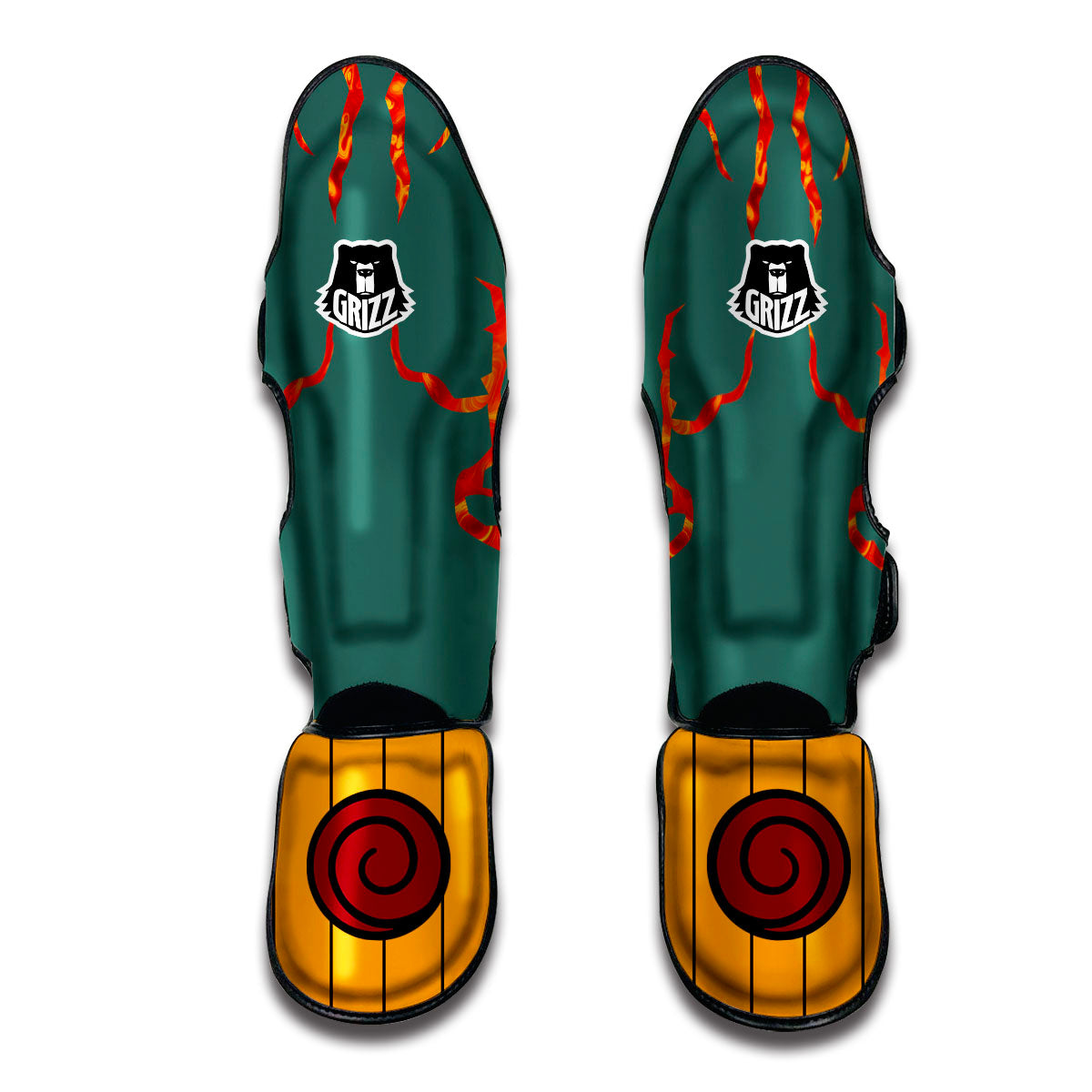 8th Gate of Death Might Guy Muay Thai Shin Guards-grizzshop