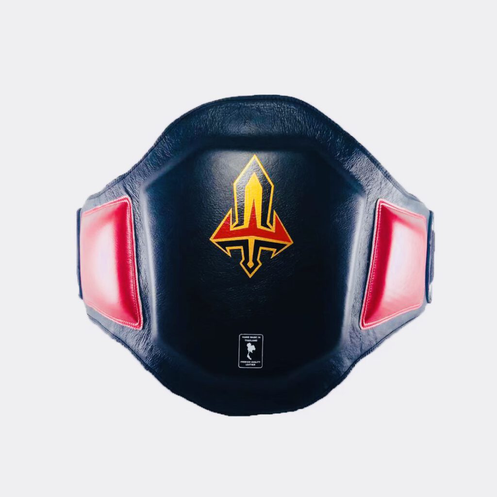 ARWUT BELLY PAD GENUINE LEATHER BP2 RED-grizzshop