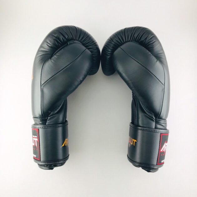 ARWUT “BLACK EDITION” MUAY THAI BOXING GLOVES BG2 BLACK-grizzshop