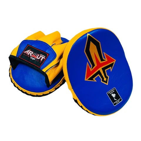 ARWUT FOCUS MITTS CURVED FMC2 BLUE/YELLOW-grizzshop