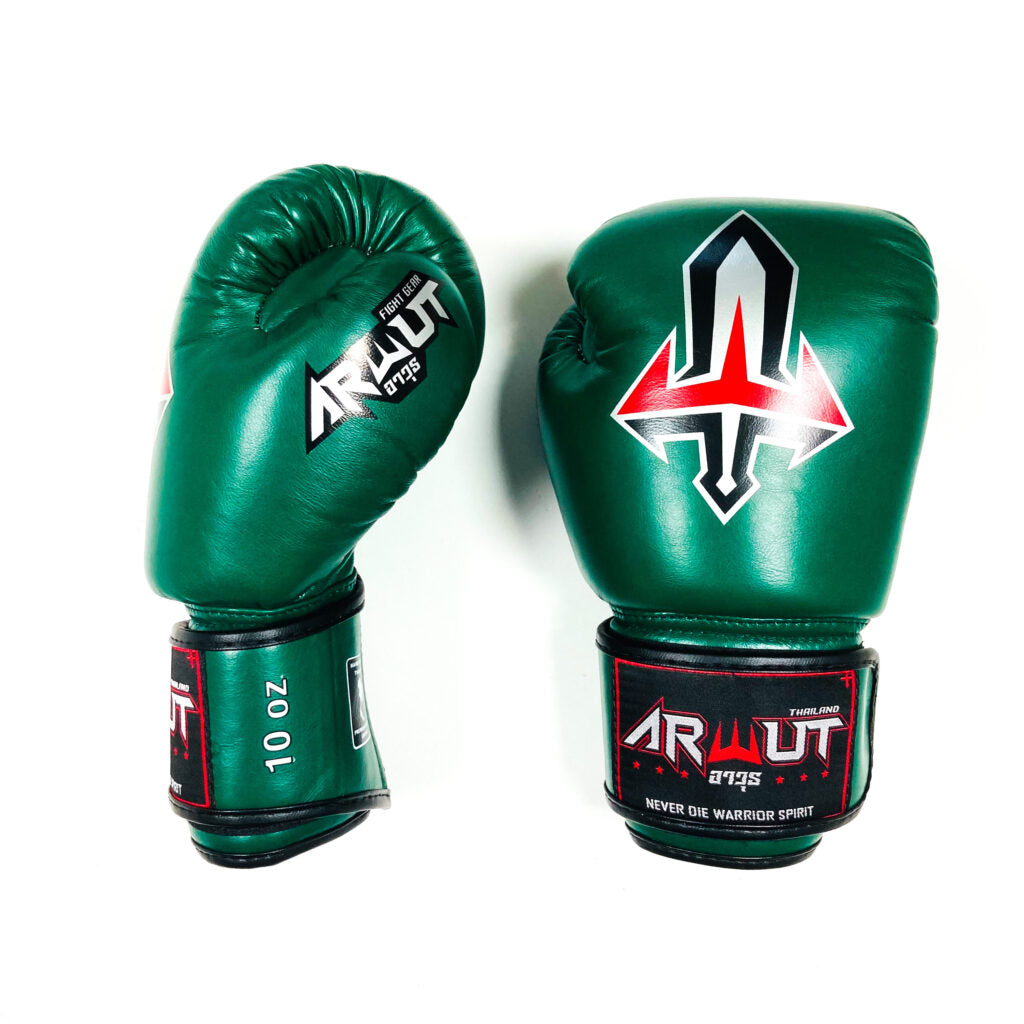 ARWUT MUAY THAI BOXING GLOVES BG1 EMERALD GREEN-grizzshop