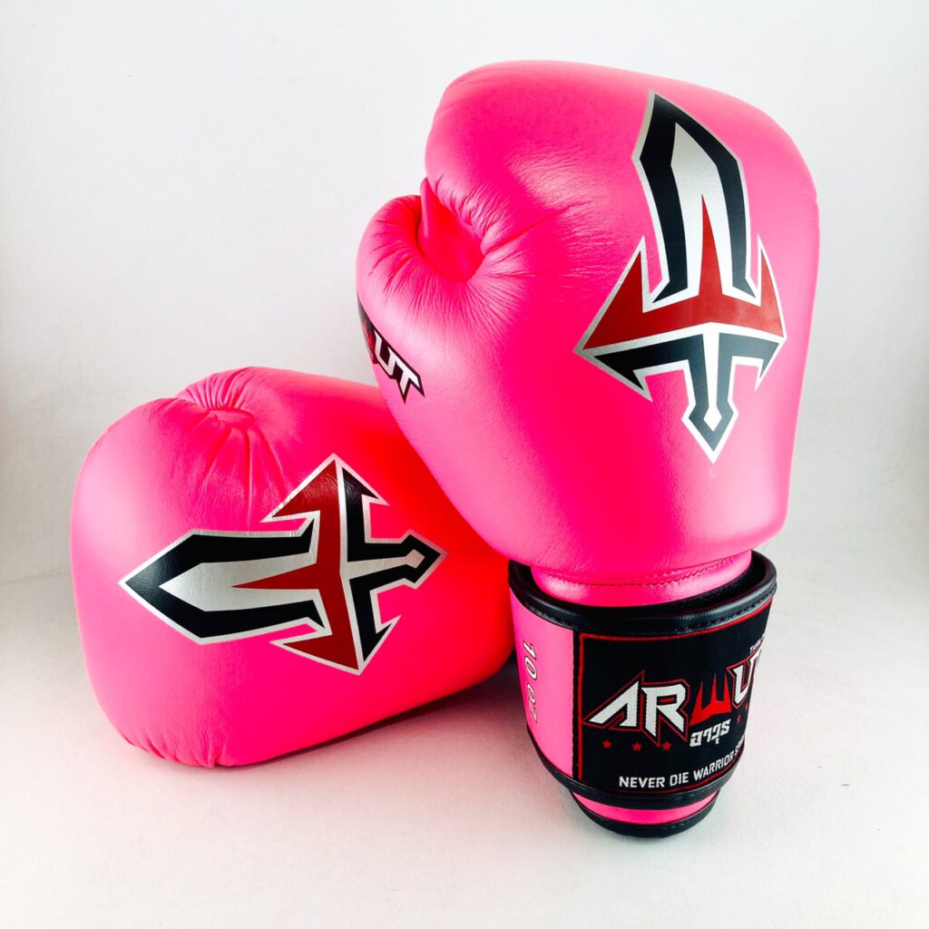 ARWUT MUAY THAI BOXING GLOVES BG1 PINK-grizzshop