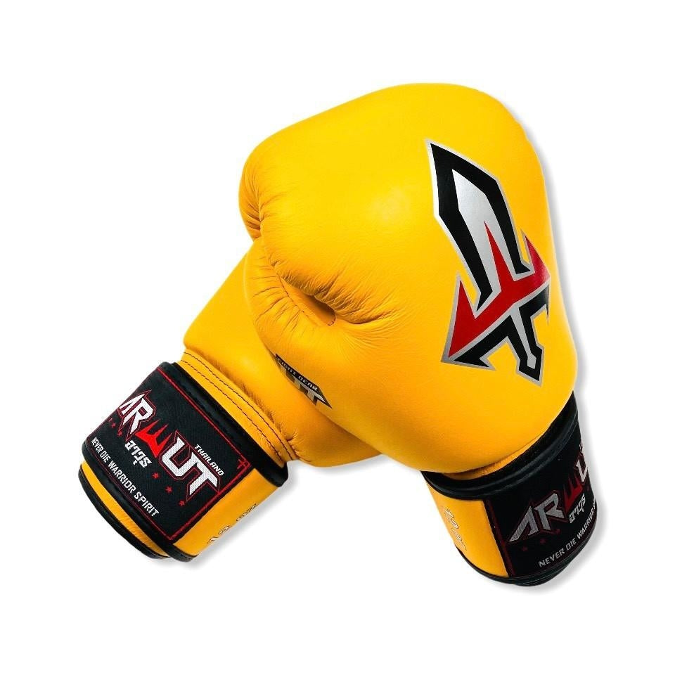 ARWUT MUAY THAI BOXING GLOVES BG1 YELLOW-grizzshop