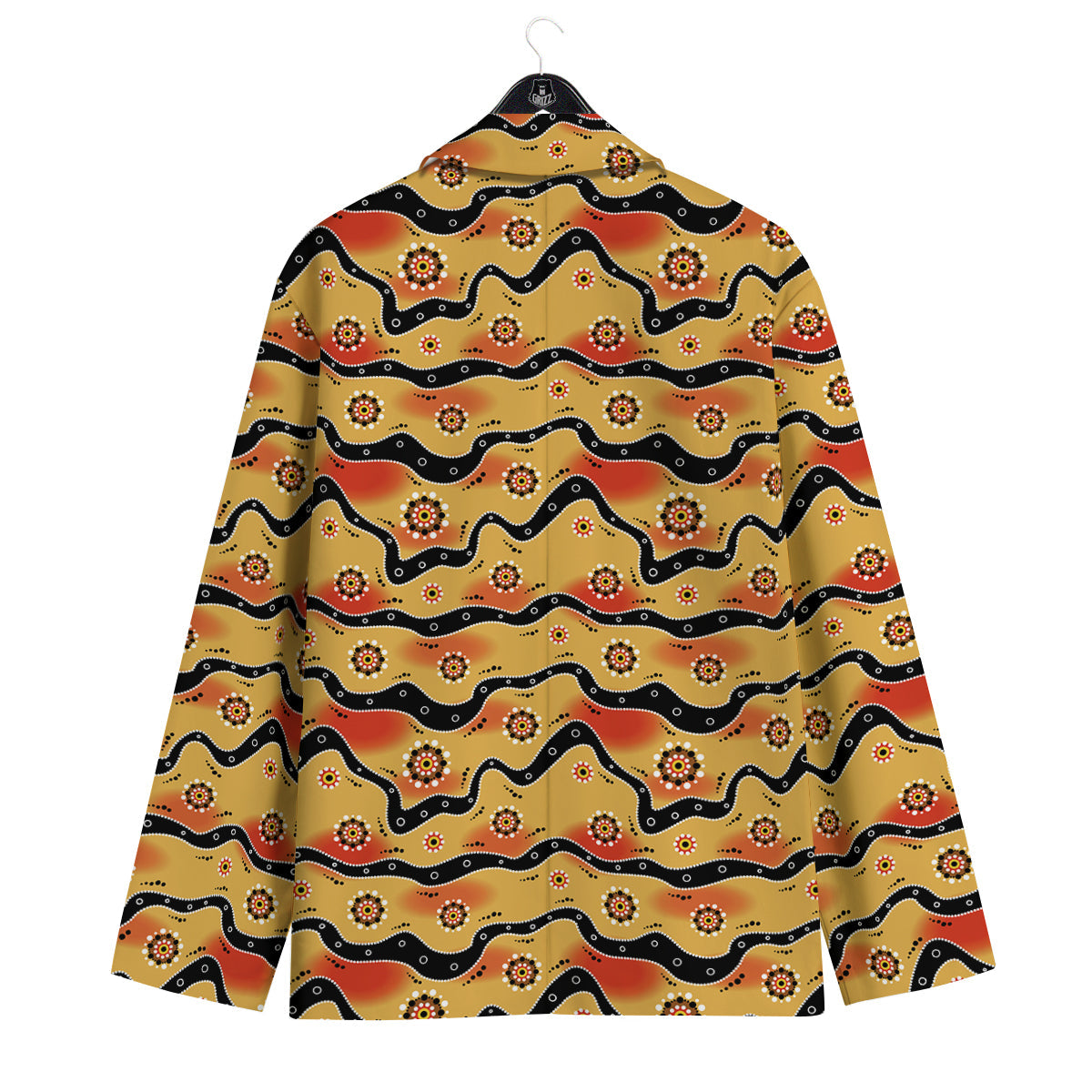 Aboriginal Australian Print Pattern Men's Sport Coat-grizzshop