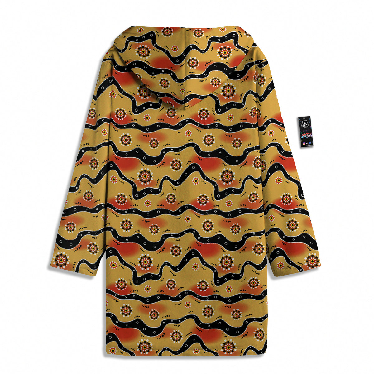 Aboriginal Australian Print Pattern Men's Windbreaker Jacket-grizzshop