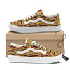 Aboriginal Australian Print Pattern Skate Shoes-grizzshop