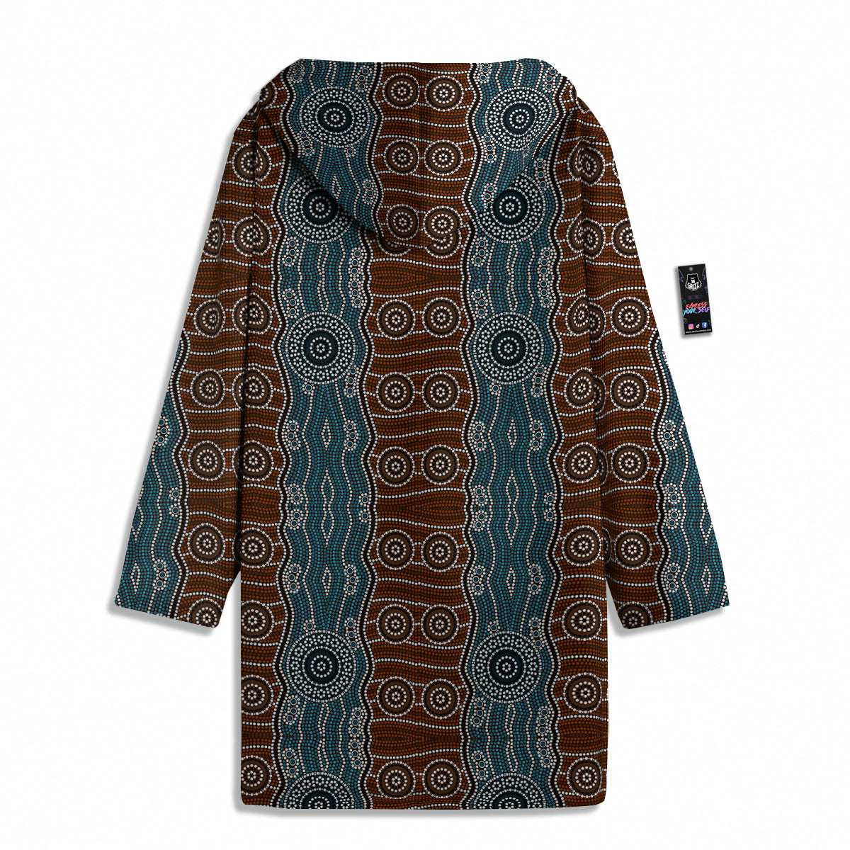 Aboriginal Dot Australia River Print Men's Windbreaker Jacket-grizzshop