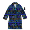 Aboriginal Dot Australian Print Bathrobe-grizzshop