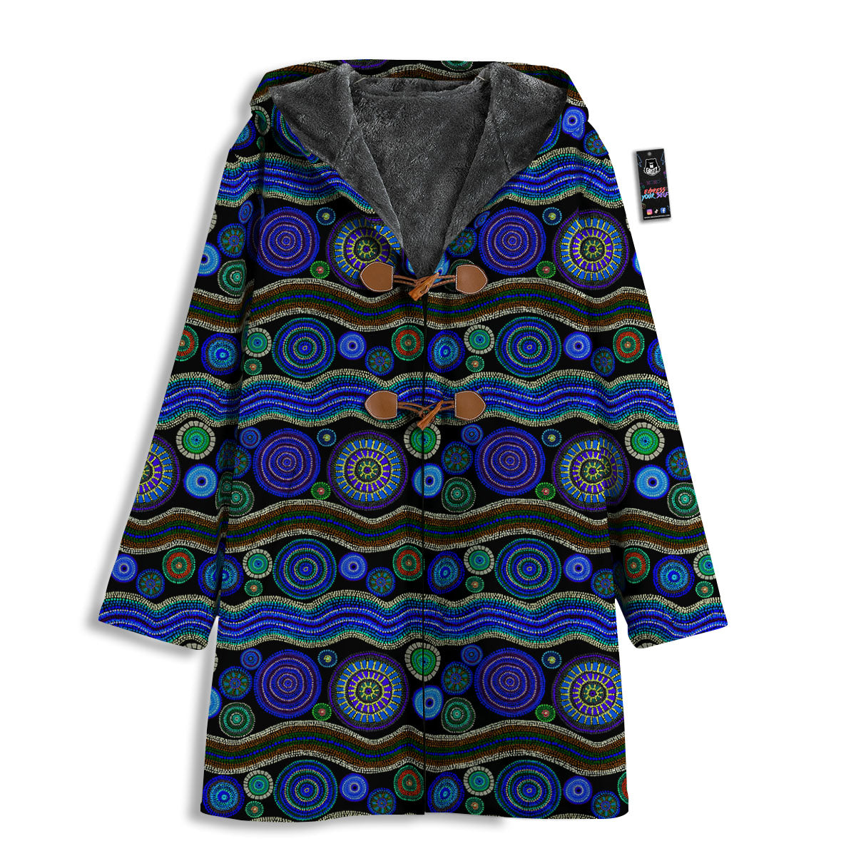 Aboriginal Dot Australian Print Men's Windbreaker Jacket-grizzshop