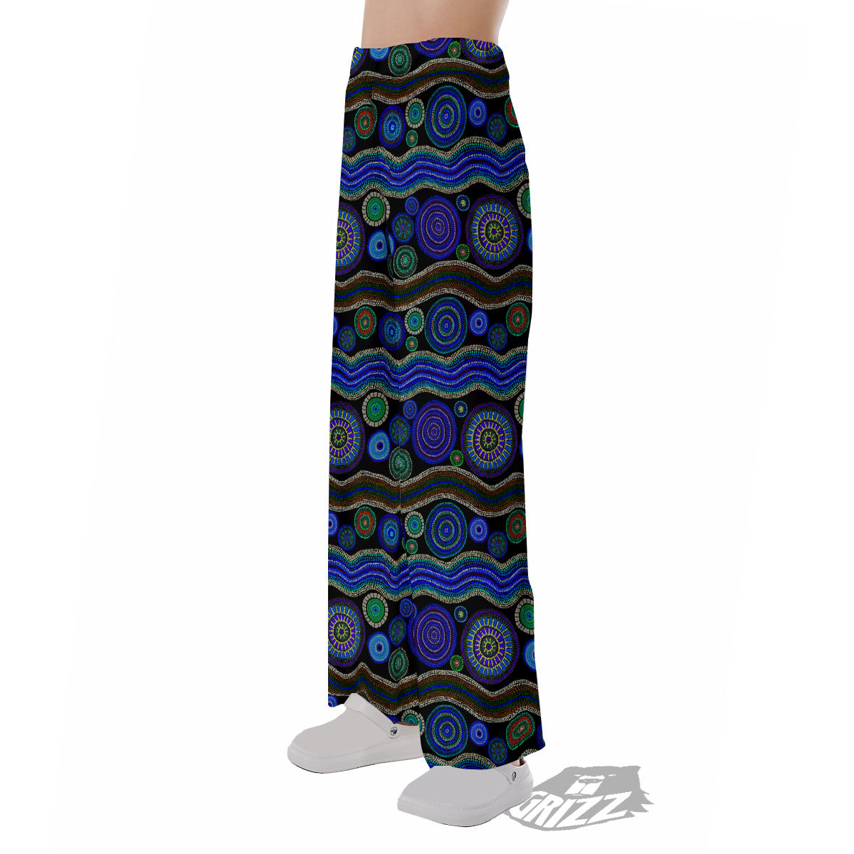 Aboriginal Dot Australian Print Pajama Pants-grizzshop