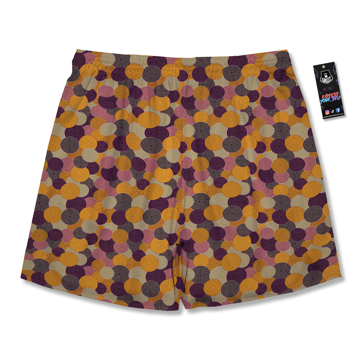 Aboriginal Dot Australian Print Pattern Men's Running Shorts-grizzshop