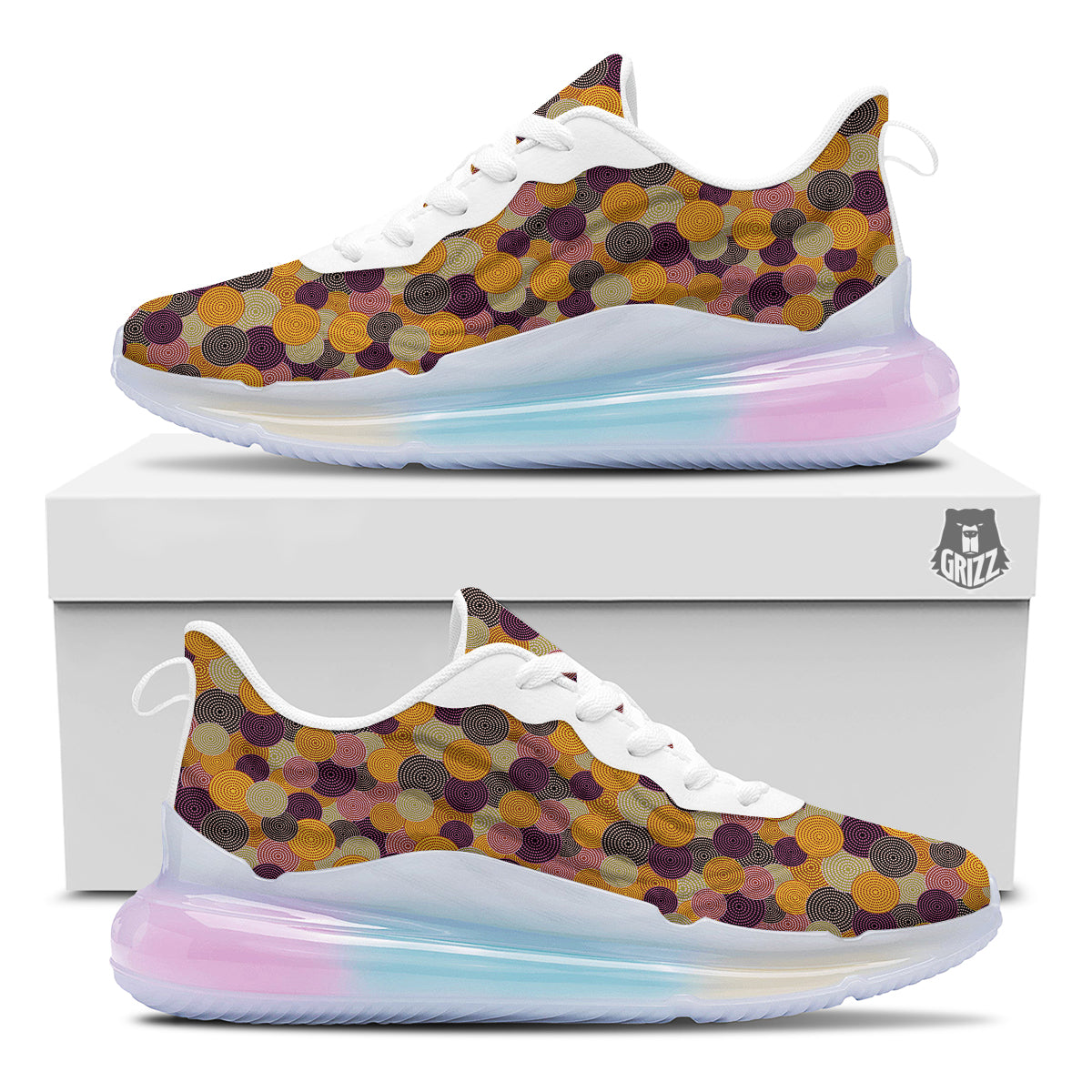 Aboriginal Dot Australian Print Pattern Running Sneakers-grizzshop