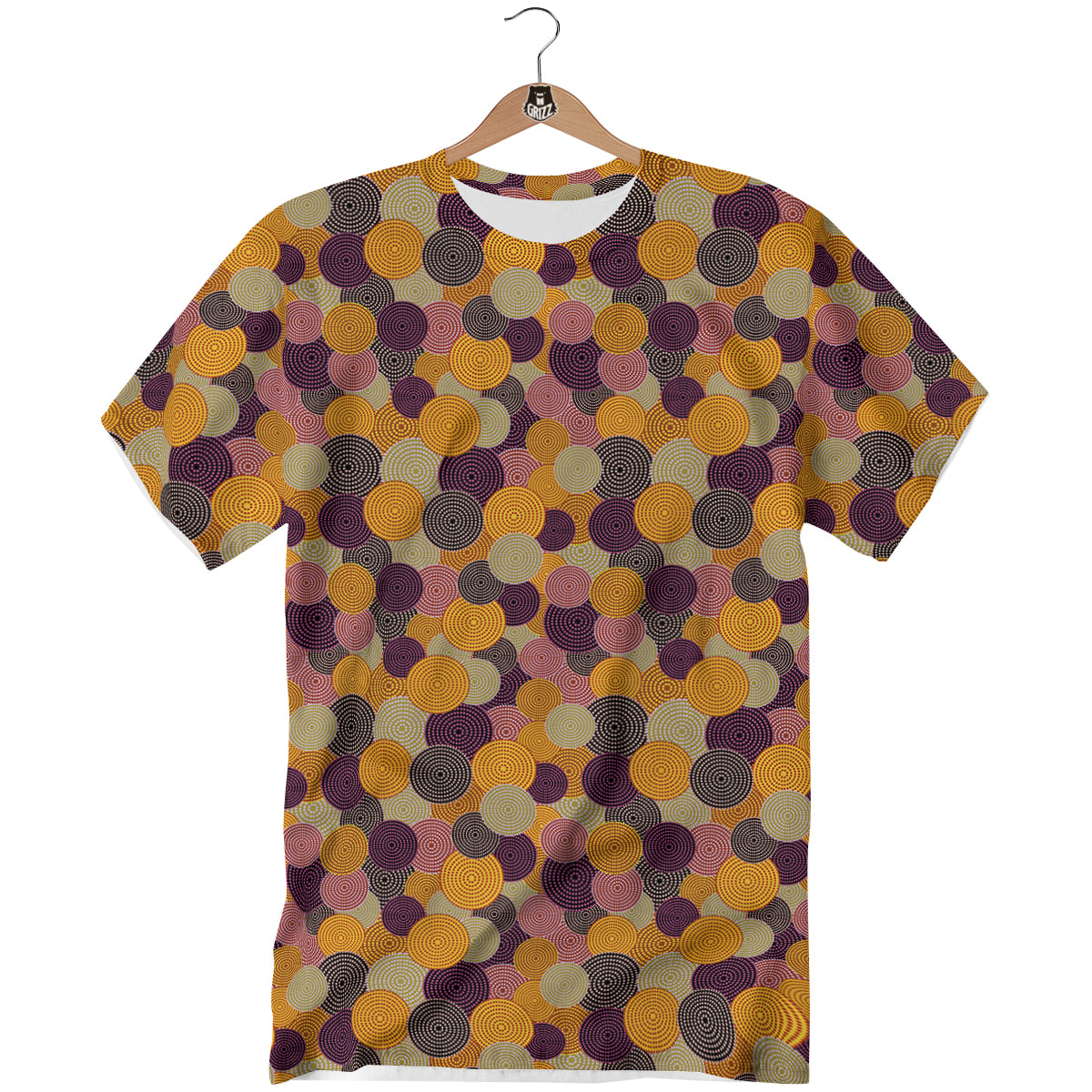Aboriginal Dot Australian Print Pattern T-Shirt-grizzshop