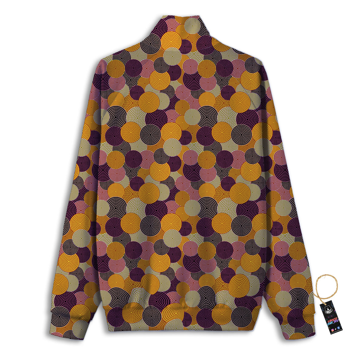 Aboriginal Dot Australian Print Pattern Track Jacket-grizzshop