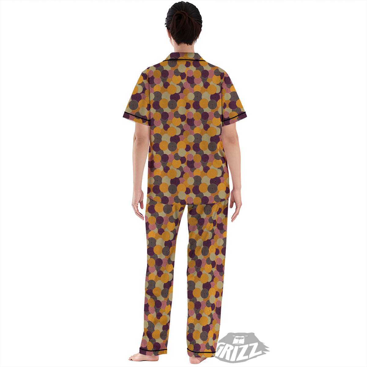 Aboriginal Dot Australian Print Pattern Women's Pajamas Set-grizzshop