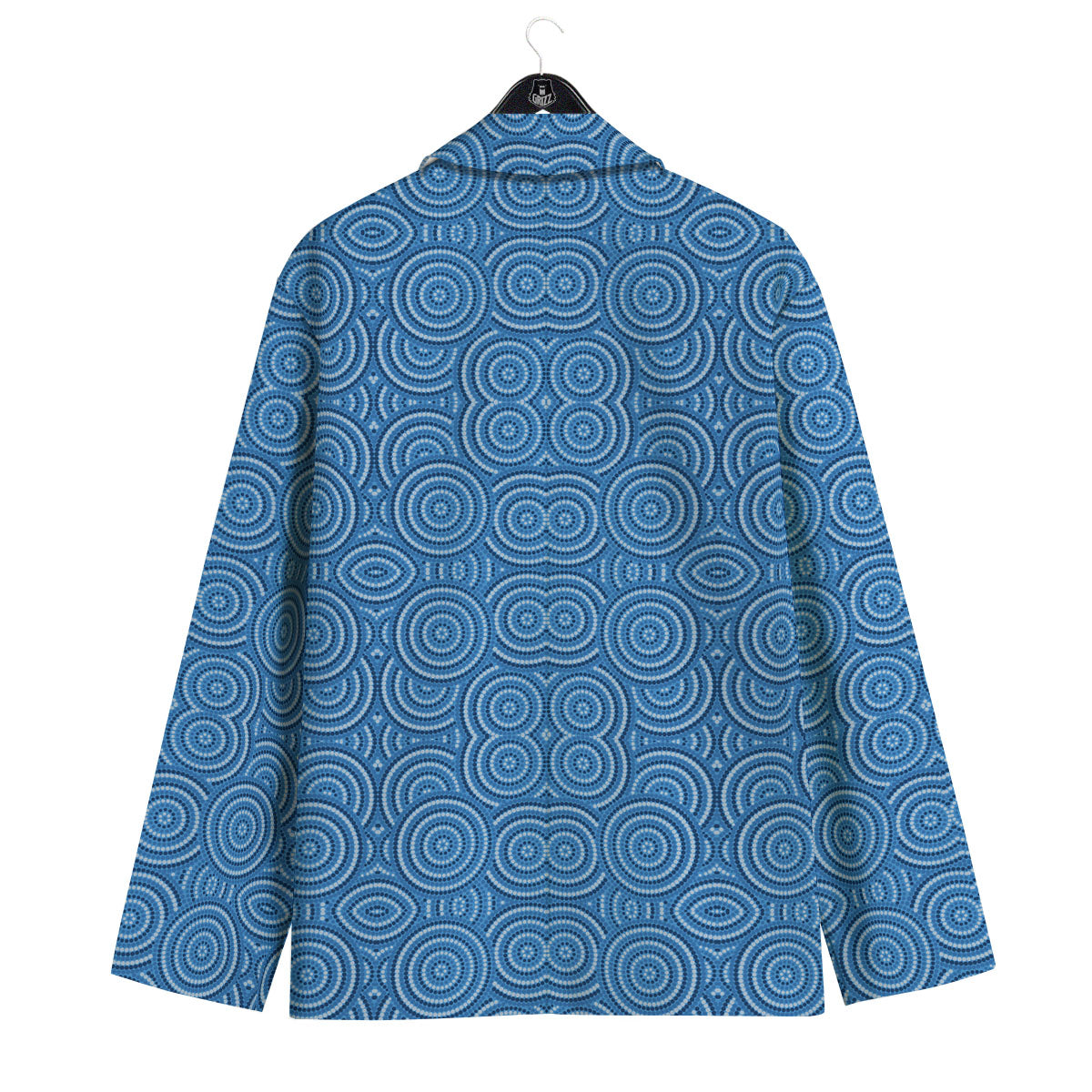 Aboriginal Dot Blue Print Pattern Men's Sport Coat-grizzshop