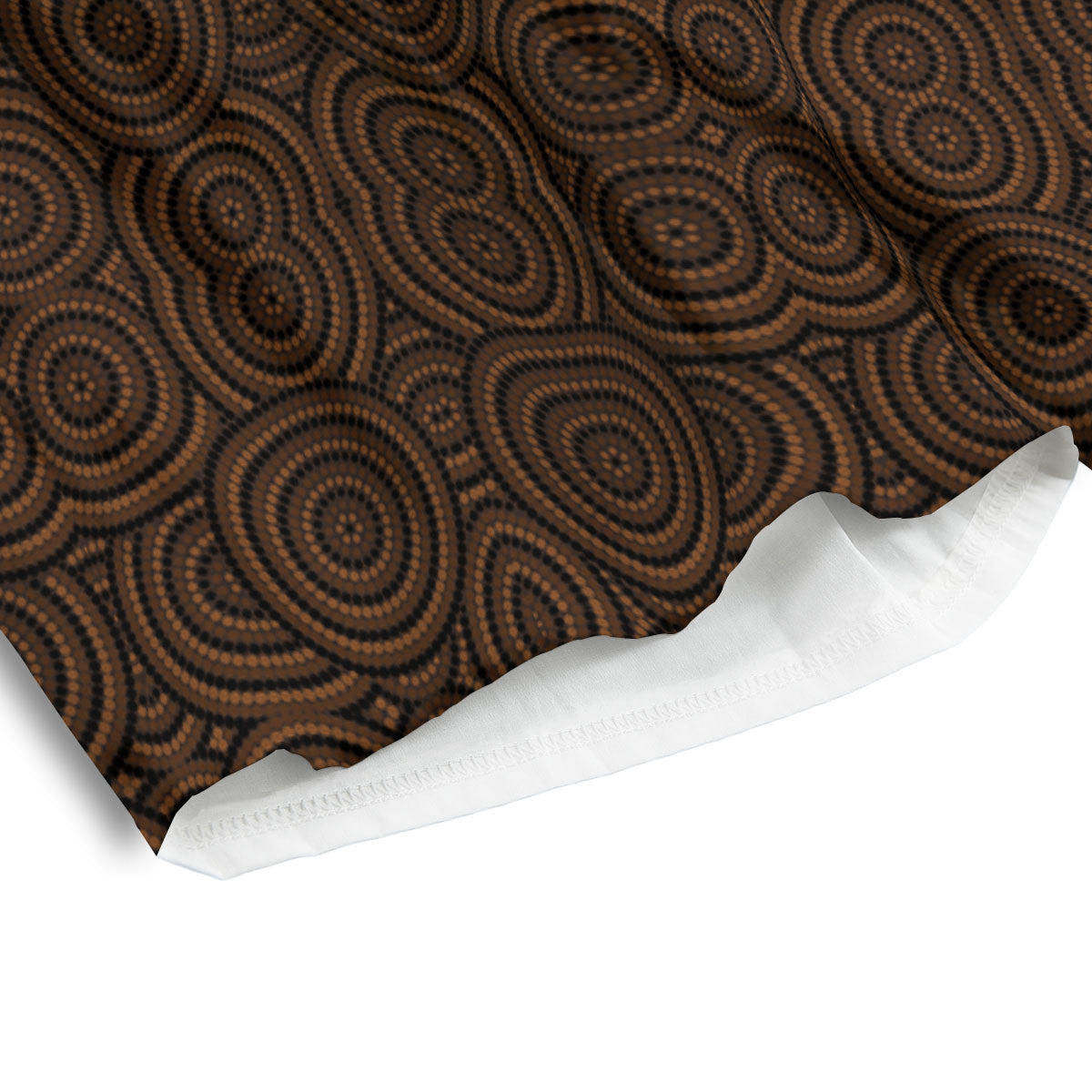 Aboriginal Dot Brown Print Pattern Men's Athletic Shorts
