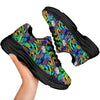 Abstract Alien Graffiti Text Print Pattern Black Chunky Shoes-grizzshop