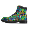 Abstract Alien Graffiti Text Print Pattern Boots-grizzshop