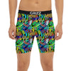 Abstract Alien Graffiti Text Print Pattern Boxer Briefs-grizzshop