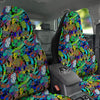 Abstract Alien Graffiti Text Print Pattern Car Seat Covers-grizzshop