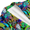 Abstract Alien Graffiti Text Print Pattern Men's Blazer-grizzshop