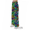 Abstract Alien Graffiti Text Print Pattern Pajama Pants-grizzshop