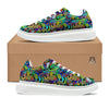 Abstract Alien Graffiti Text Print Pattern Platform Shoes-grizzshop