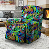 Abstract Alien Graffiti Text Print Pattern Recliner Slipcover-grizzshop